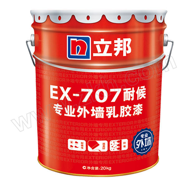 NIPPON/立邦 专业外墙乳胶漆 EX-707耐候  哑光白 20kg 1桶