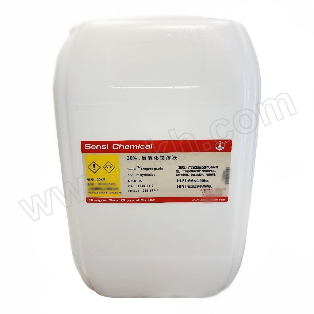 MR/盛稀化工 氢氧化钠溶液 纯度30% 工业级 白色桶 25kg 1桶