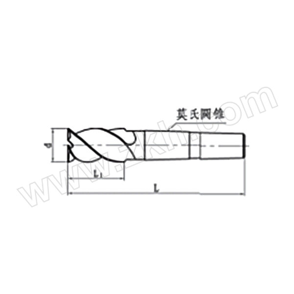 STWC/上工 粗齿锥柄长刃立铣刀HSS D50×150×275mm MT4 Z4 1支