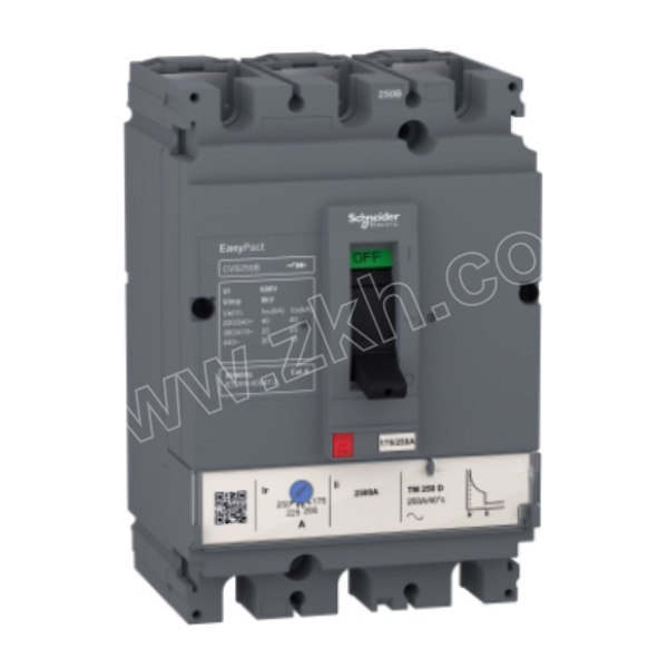 schneider施耐德电气cvs系列塑壳断路器cvs160btm125d3p3d3p固定式前