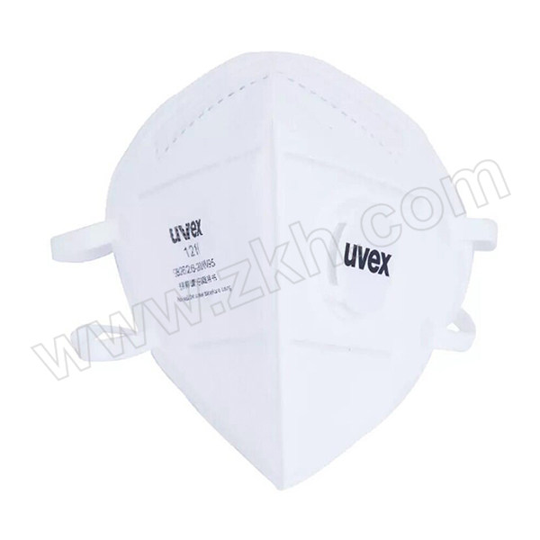 UVEX/优维斯 silv-Air e 1210系列折叠式颗粒物防护口罩 8721210 KN95 头戴式 带阀 1只