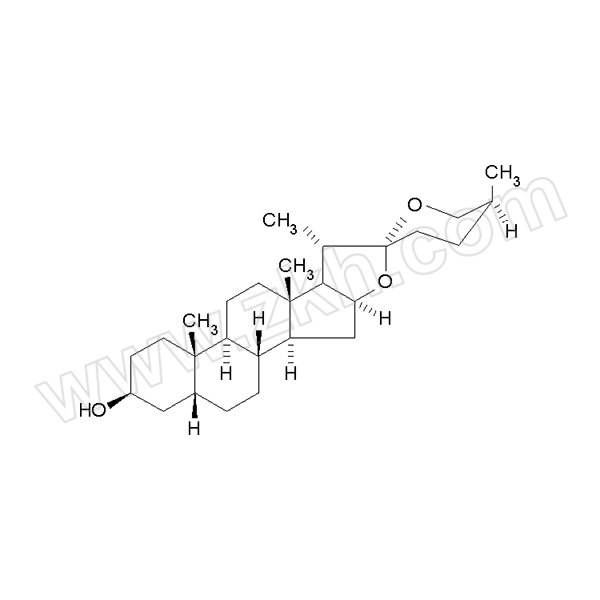 ALADDIN/阿拉丁 菝葜皂苷元 S114077-20mg CAS号126-19-2 分析标准品 ≥98% 1瓶