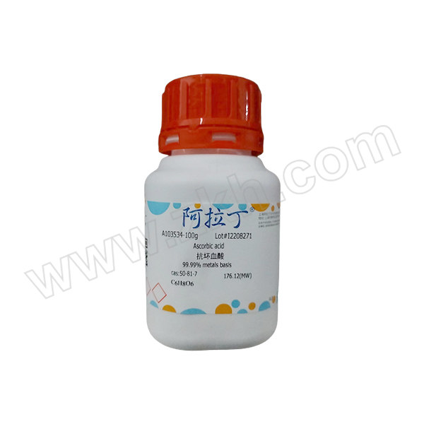 ALADDIN/阿拉丁 抗坏血酸 A103534-100g CAS号50-81-7 99.99% metals basis 1瓶
