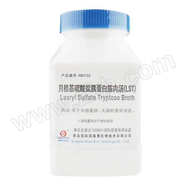 HOPEBIO/海博生物 月桂基硫酸盐胰蛋白胨肉汤(LST) HB0102 250g 1瓶