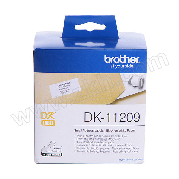 BROTHER/兄弟 小地址标签 DK-11209 白底黑字 29×62mm 1卷
