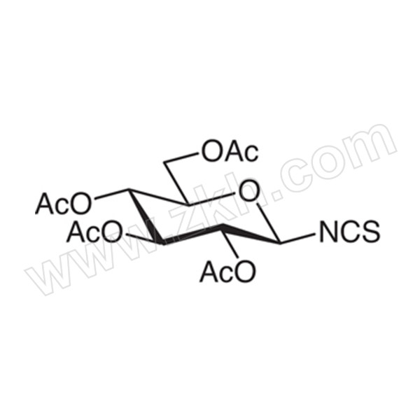 TCI/梯希爱 2,3,4,6-四-O-乙酰基-β-D-吡喃葡萄糖异硫氰酸酯[用于高效液相色谱标记] A5514-100MG CAS:14152-97-7 纯度:98.0% 100mg 1瓶