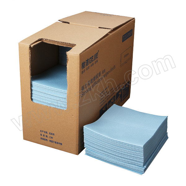 GEJIE/格洁 折叠式强力高效擦拭布 721068 蓝色 30×35cm 300张×4盒 1箱