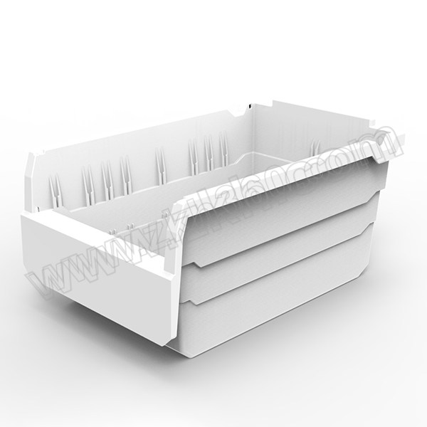 POWERKING/力王 货架物料盒 SF3215白色 300×200×150mm 白色 1个