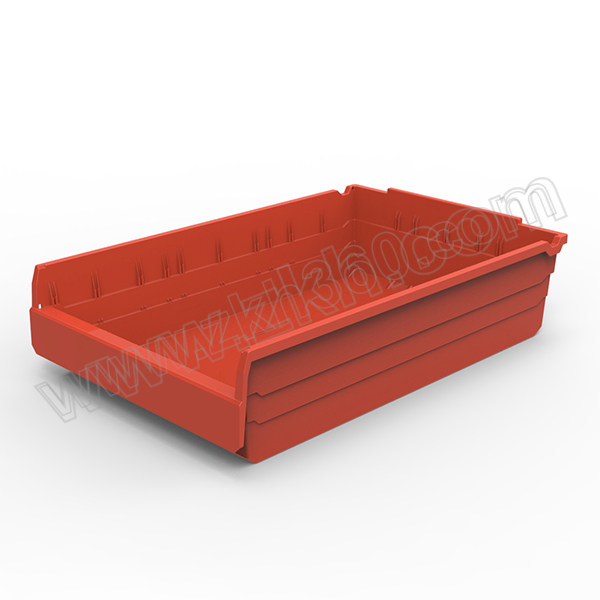POWERKING/力王 货架物料盒 SF6415红色 600×400×150mm 红色 1个