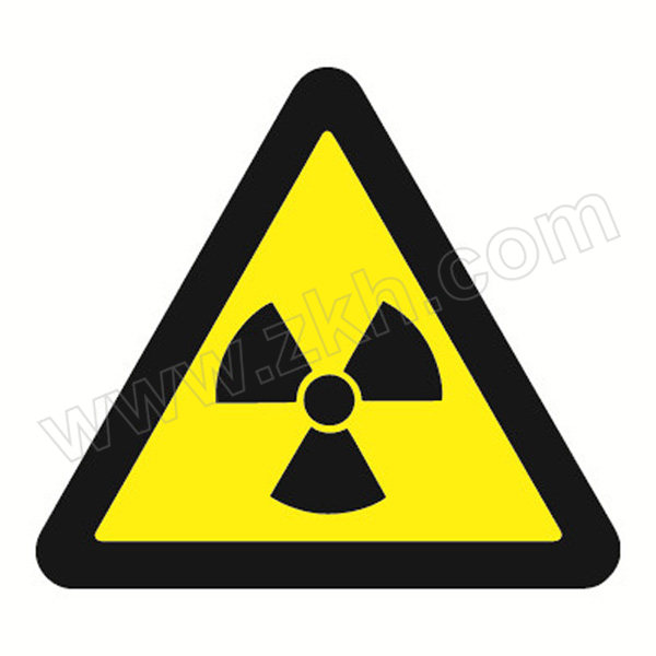 SAFEWARE/安赛瑞 GB安全警示标签(当心电离辐射) 32824 边长100mm 1包