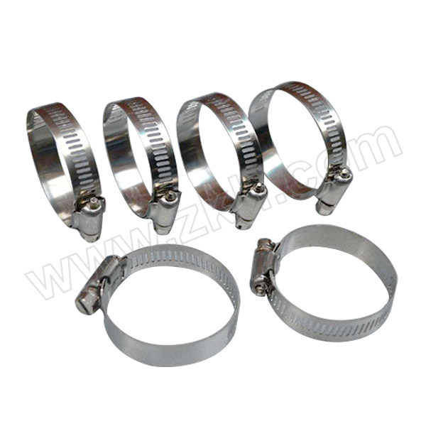 ZKH/震坤行 似JB/T8870 美式喉箍 不锈钢304 本色 带宽12mm 105~127mm 1包