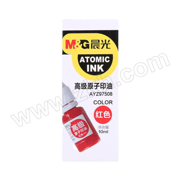 M&G/晨光 高级原子印油 AYZ97508 10ml 红色 1瓶