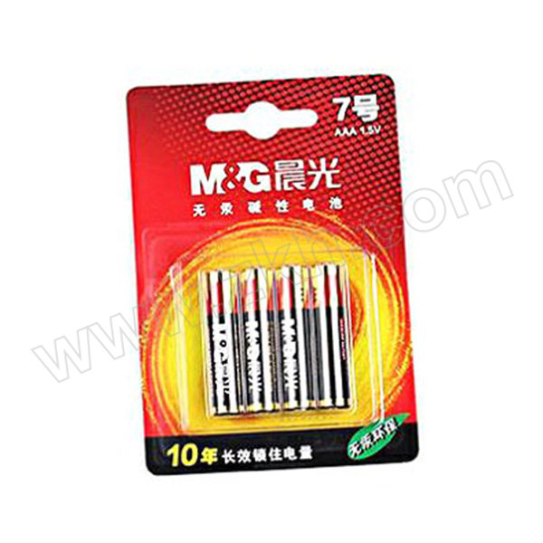 M&G/晨光 7号碱性电池 ARC92557 4粒装 1包