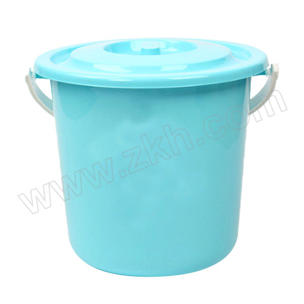 M-NICE/妙耐思 蓝色带盖塑料水桶 19L 1个
