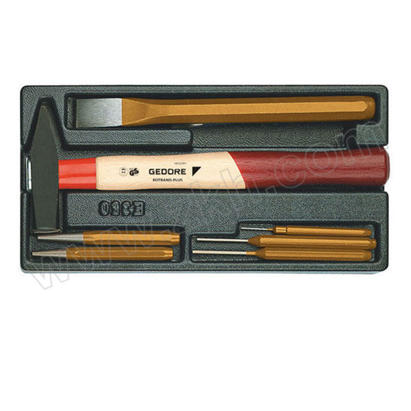 GEDORE/吉多瑞 1500 ES-350型锤子，凿子套装 1500 ES-350 8件 1套