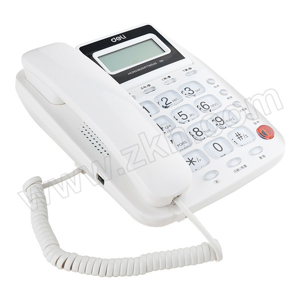DELI/得力 电话机 781 白色 1台