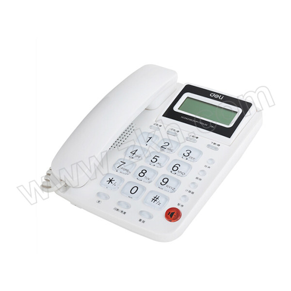 DELI/得力 电话机 781 白色 1台