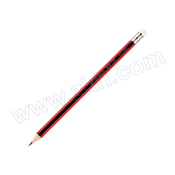 DELI/得力 高级书写铅笔 S935-HB HB 红色 12支 1盒