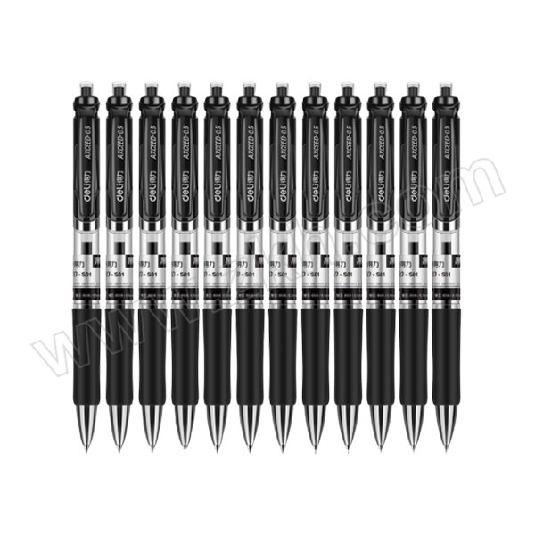 DELI/得力 得力33388中性笔0.5mm(黑)(12支/盒) 33388 0.5mm 黑色 1盒