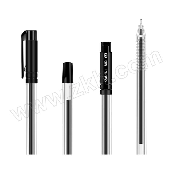 DELI/得力 中性笔 S52 0.5mm 黑色 30支 1桶