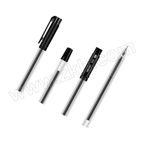 DELI/得力 中性笔 S52 0.5mm 黑色 30支 1桶