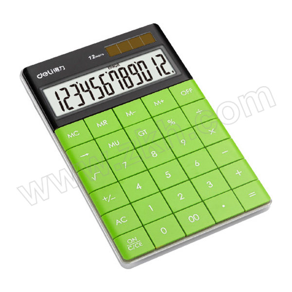 DELI/得力 桌面时尚计算器 1589 绿色 1台