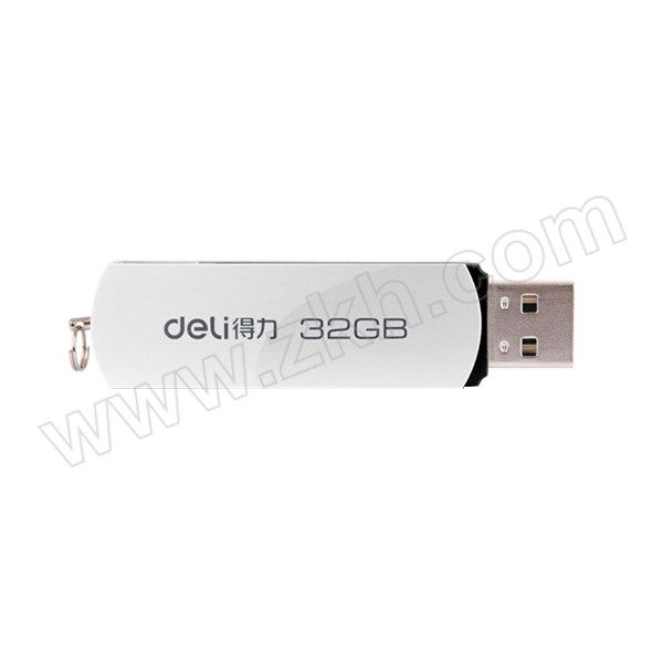 DELI/得力 U盘 3753 32G USB2.0 金属灰 1只