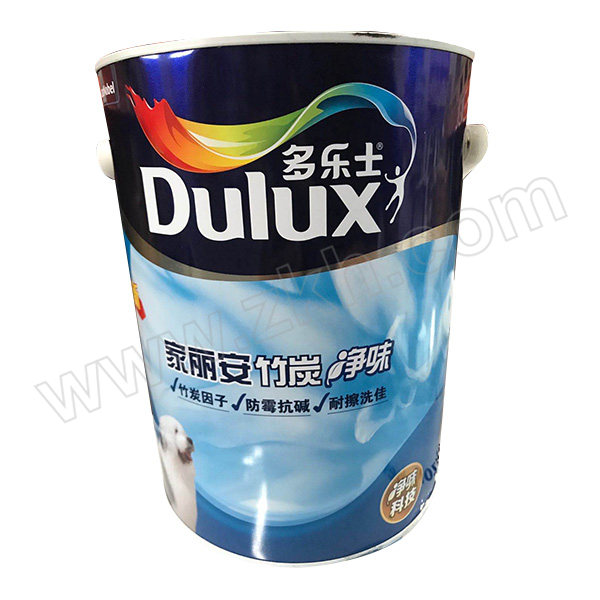 DULUX/多乐士 竹炭家丽安净味内墙乳胶漆 竹炭家丽安净味 哑光白 18L 1桶