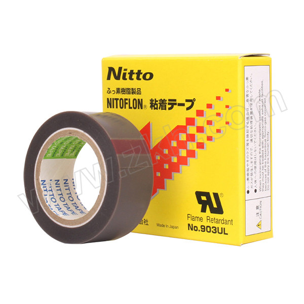 NITTO/日东 PTFE薄膜胶带 No.903UL 灰色 0.08mm×50mm×10m 盒装 1卷