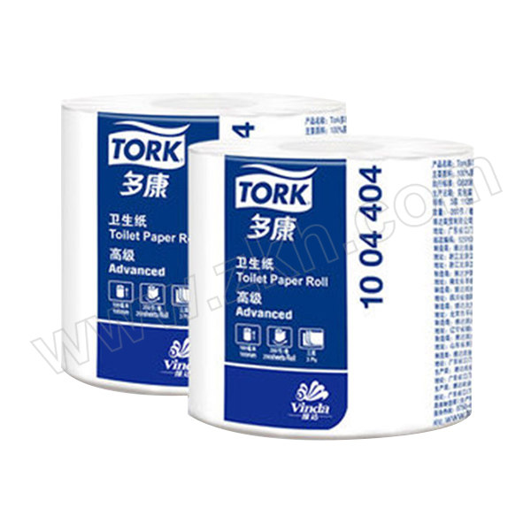 TORK/多康 高级小卷纸 1004404 三层200节 112×100mm 10卷×6提 1箱