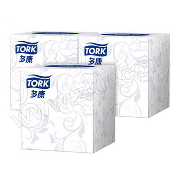 TORK/多康 立方盒装面巾纸 1005109 双层 190×195mm 80抽×60盒 1箱