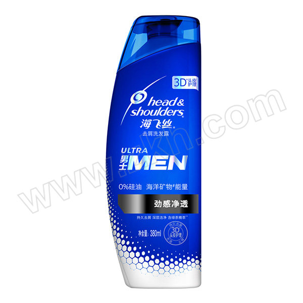 HEAD&SHOULDERS/海飞丝 男士去屑洗发露劲感净透380ml 6903148255407 1件