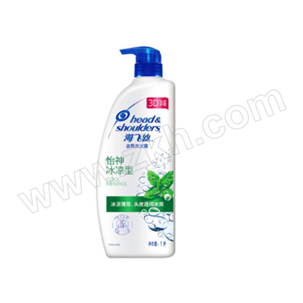 HEAD&SHOULDERS/海飞丝 去屑洗发露怡神冰凉型1L 6903148231562 1瓶