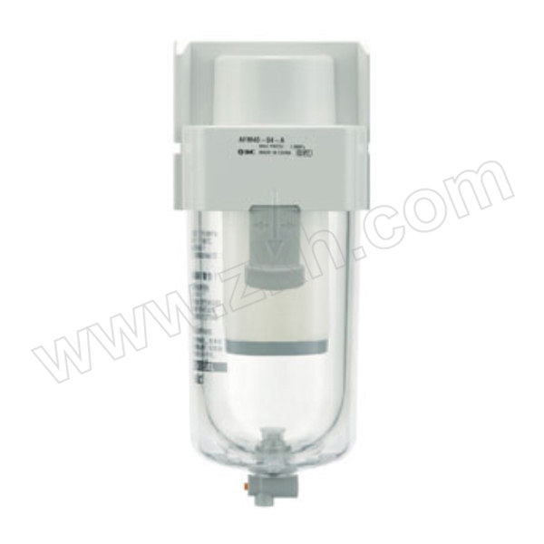 SMC AFM系列油雾分离器 AFM20-02BC-A 过滤精度0.3μm 接口Rc1/4 自动排水式 附支架 1个