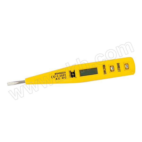 BOSI/波斯 数显测电笔（单色） BS450229 12-250V 黄色 1支