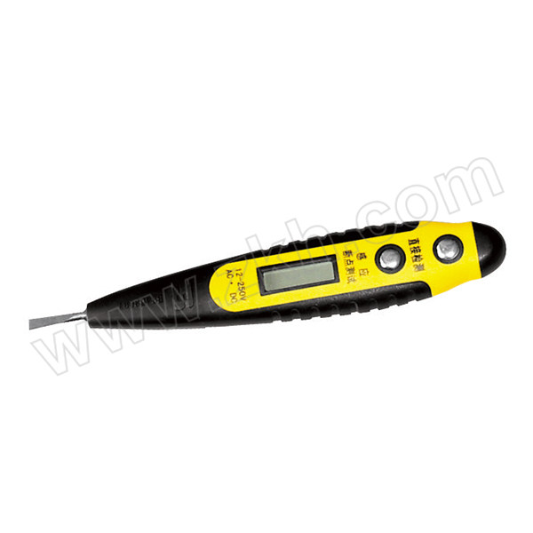 BOSI/波斯 数显测电笔（双色） BS453097 12-250V 黄黑双色 1支