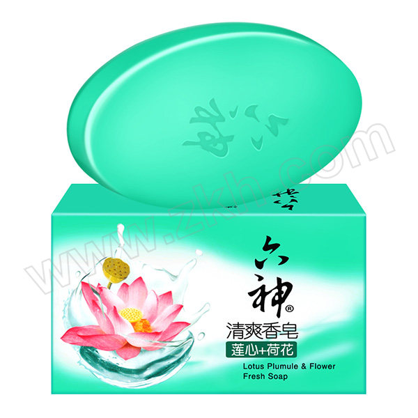 LIUSHEN/六神 清爽香皂(莲心+荷花) 6901294201736 125g 1块