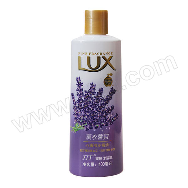 LUX/力士 爽肤沐浴乳(薰衣馨舞) 6902088127256 400ml 1瓶