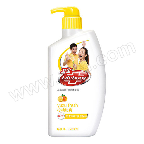 LIFEBUOY/卫宝 先进健肤沐浴露(柠柚沁爽) 6902088313604 720ml 1瓶