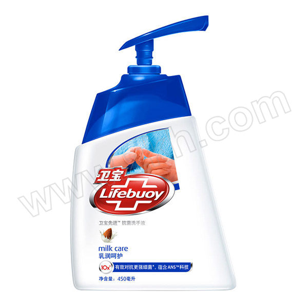 LIFEBUOY/卫宝 先进抗菌洗手液(乳润呵护) 6902088313888 450ml 1瓶