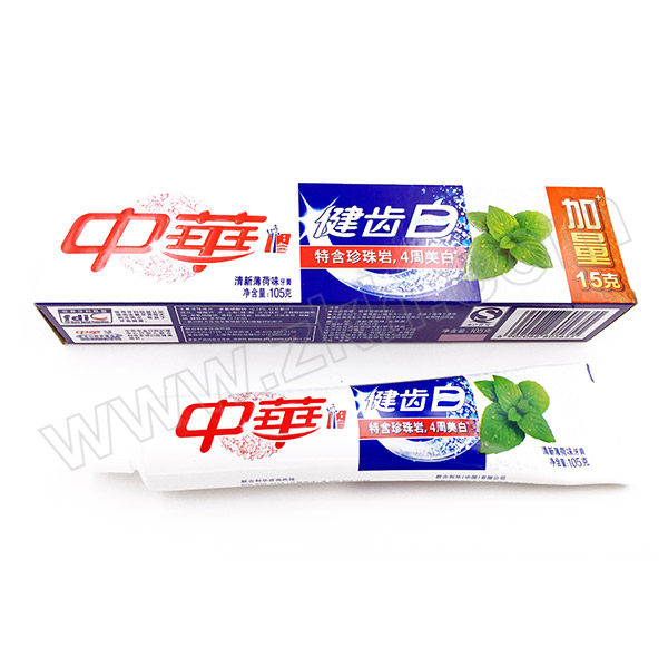 ZHONGHUA/中华 健齿白清新薄荷牙膏 6902088605655 105g 1支