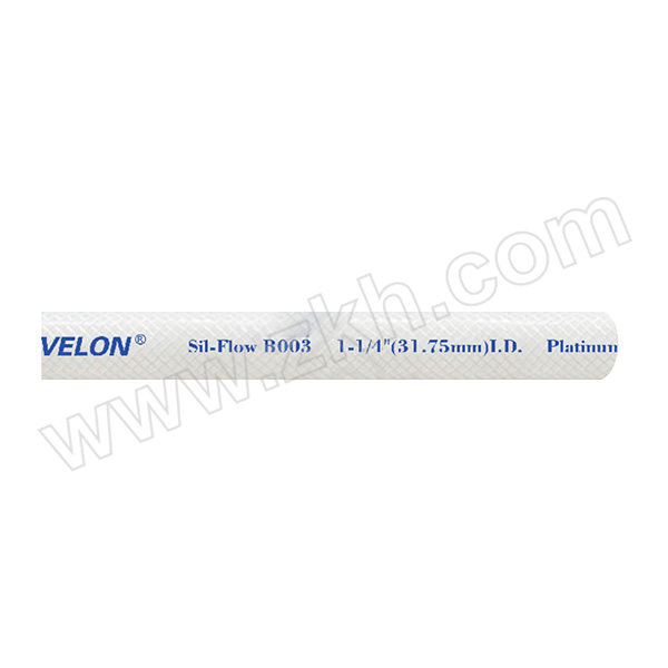 VELON 铂金硫化玻纤硅胶网纹管 A0-034-1000-5M-CLE 1卷