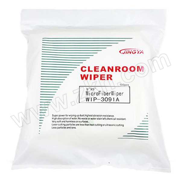 CLEANROOM/净雅 百级超细纤维无尘布 WIP-3091A 4"*4" 180±5g 400张/包 1包