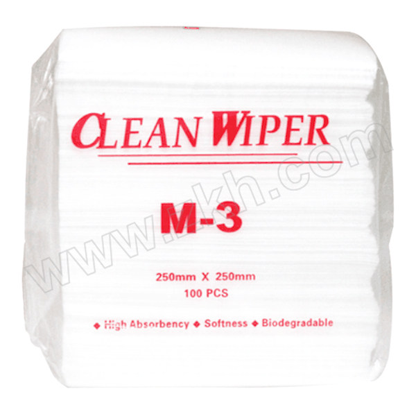 CLEANROOM/净雅 擦拭纸 M-3 无纺布(软) 36±3g 250*250mm 100张/包 1包