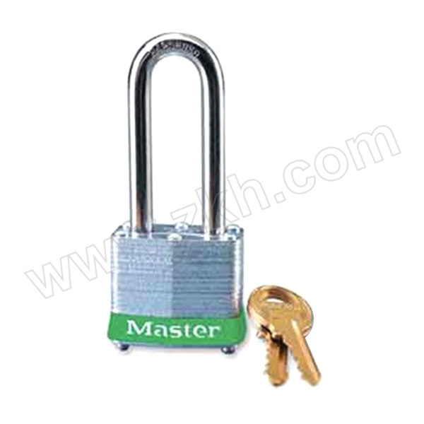 MASTERLOCK/玛斯特锁 钢千层锁 3MCNLHGRN 绿色胶圈 1把