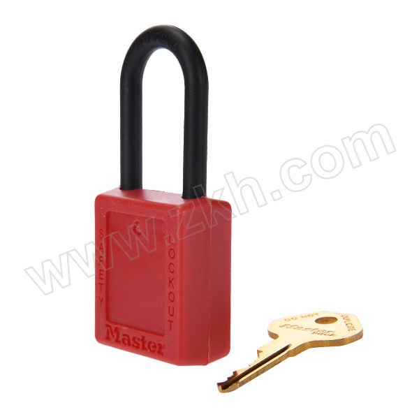MASTERLOCK/玛斯特锁 Zenex 406系列绝缘挂锁 406KAMCNRED 红色 同花 1把
