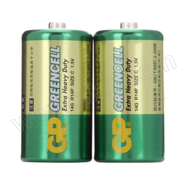 GP/超霸 碳性电池 GP14G-BJ2 2号 2粒装 1包