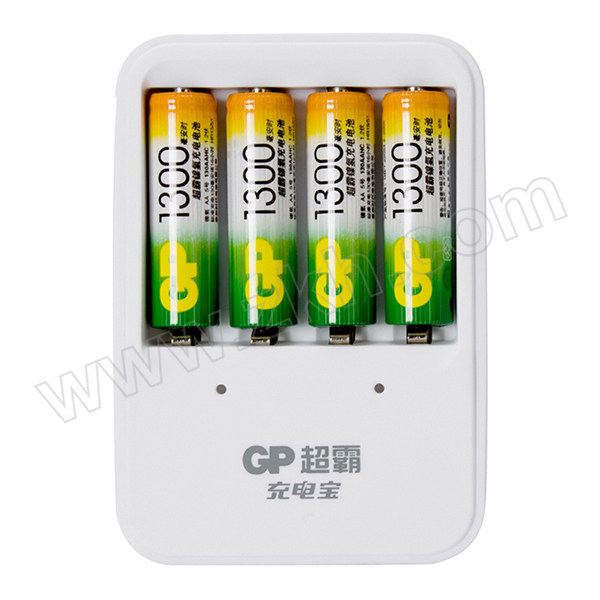 GP/超霸 充电宝 GPKB01GW130-2IL4 含4粒1300毫安5号充电电池 1套