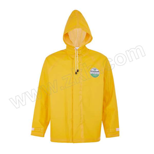 LAKELAND/雷克兰 轻型PVC防化夹克式上衣 EPVCJT02 S 黄色 1件
