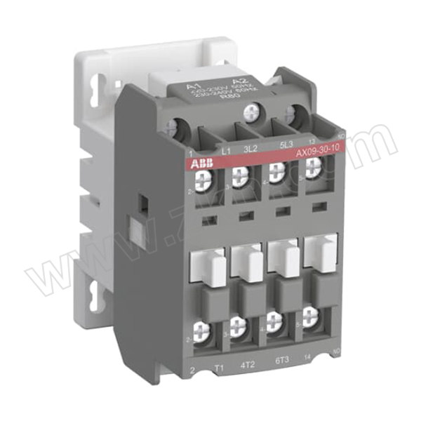ABB AX三极交流线圈系列接触器 AX09-30-10-80*220-230V 50Hz/230-240V60Hz 3P 额定工作电流9A 1台